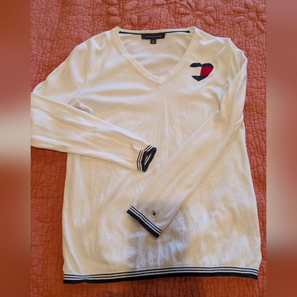 Tommy Hilfiger White Sweater